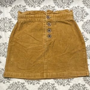 Lottie Moss Ribbed Mini Skirt